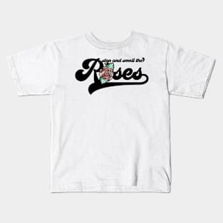 Stop and Smell the Roses Athletic Kids T-Shirt